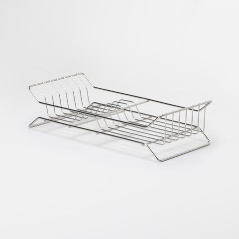 Escorredor de Louça para Bancada de 1 Nível Standard 8 Pratos : Inventia Aer : Inox