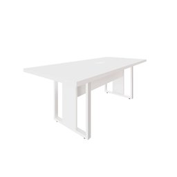 Mesa de Reunião 2,00m 1 Caixa de Tomada Pés Metal Quadro F5 - 4