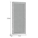 Ver imagem 2 de Porta de Aço Laminada Silver 71x215 R50 Abertura Esquerda Prata