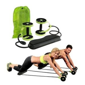 Revoflex Roda Abdominal Dupla com Elasticos Wct Fitness 5555008