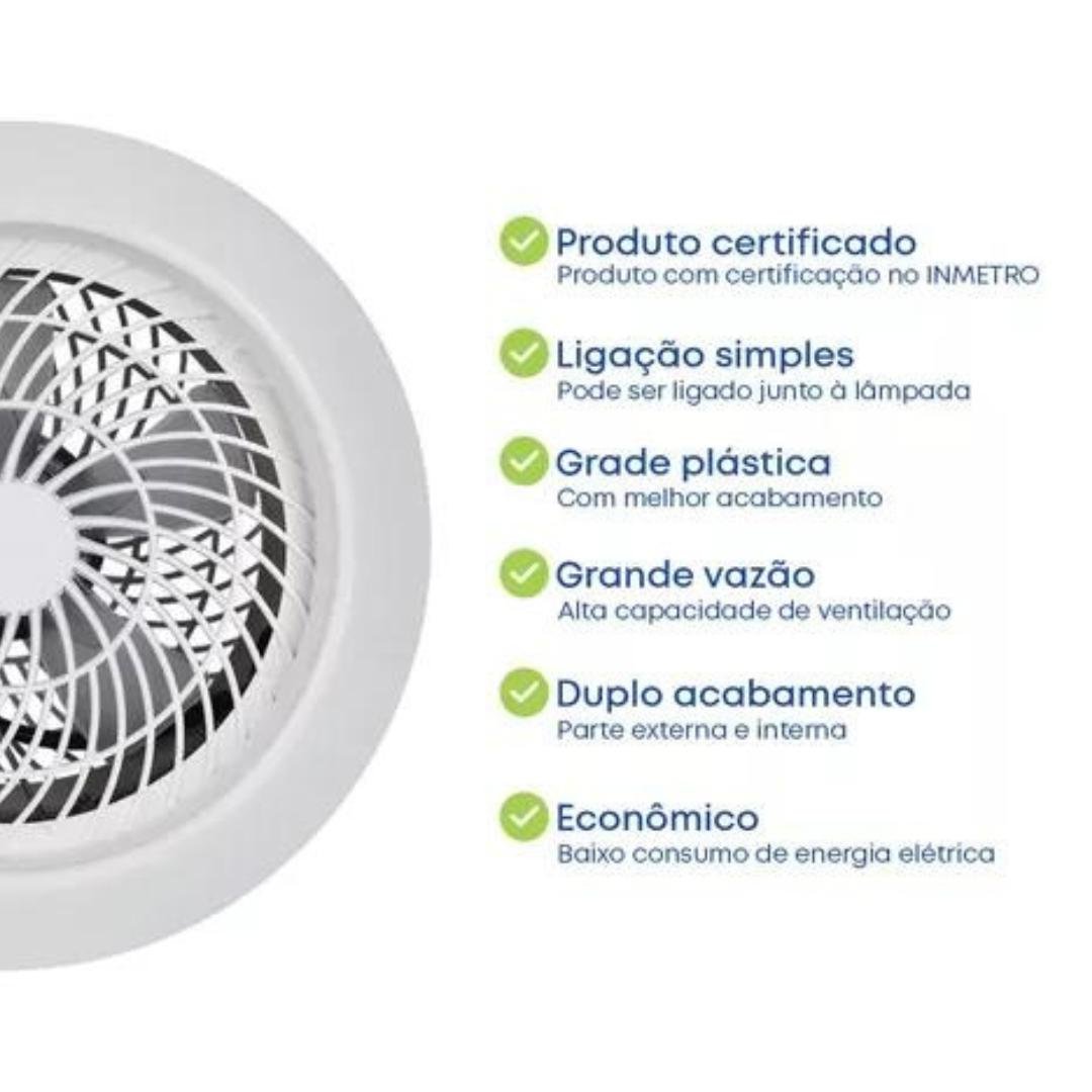 Ventilador Exaustor 25cm 127v Cozinha Banheiro Ventisol - 3