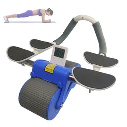 Rolo Abdominal Musculaçao Exercicio Roda Prancha Ombro Braço Academia Lombar Costas Treino Musculo F - 1