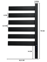 Ver imagem 4 de Toalheiro Térmico Elétrico 45x70 Display Digital Temporizado Moderno Lateral Preto - 110V