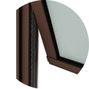 Ver imagem 3 de Basculante Alumínio 60 x 80 Plus V.Boreal Marrom Corten Brimak