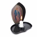 Ver imagem 2 de Porta Vela de Metal Nossa Senhora das Graças Luz Divina Armazém Católico 31201GRAÇAS