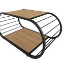Ver imagem 2 de Mesa de Centro Kappesberg Industrial Li039 Cor Freijó/preto