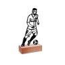 Escultura de Mesa, Jogador Futebol Canhoto 15x30cm - 1