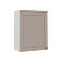 Ver imagem 2 de Armário Aéreo para Cozinha 1 Porta Provençal Americano 100% MDF Iluminata Branco/Fendi