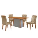 Ver imagem 5 de Mesa de Jantar Diane e 4 Cadeiras Melissa Moderna Mobilia Turim 07/ Laminado