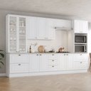 Ver imagem 2 de Cozinha Modulada 7 Pecas 343 Cm Ce172 Americana Branco Calcare Henn