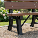 Ver imagem 4 de Banco Resistente em Madeira Plástica com Encosto 150cm Ipê