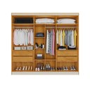 Ver imagem 3 de Guarda-roupa Casal Oslo 6 Portas 6 Gavetas 100% Mdf com Espelho Peroba - Mademarques