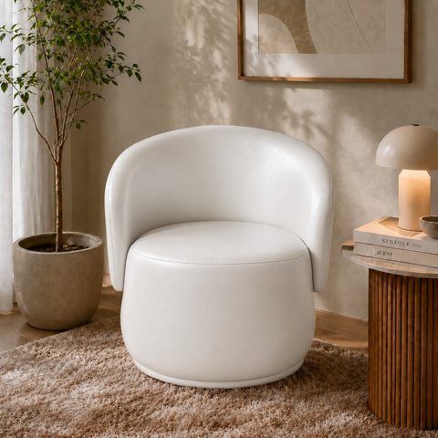 Poltrona Decorativa Beatriz Orgânica Corino Modena Sala Estar Recepção Quarto