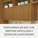 Ver imagem 5 de Cozinha 08 Pçs Nesher Imperatriz Gourmet 100 Mdf Freijó Com Grafite