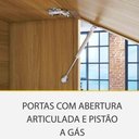 Ver imagem 7 de Cozinha 08 Pçs Nesher Imperatriz Gourmet 100 Mdf Freijó Com Grafite