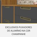 Ver mais imagens de Cozinha 08 Pçs Nesher Imperatriz Gourmet 100 Mdf Freijó Com Grafite