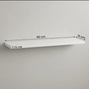 Ver imagem 3 de Kit 2 Prateleiras Multiuso Suporte Invisível 60cm MDF Branco