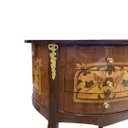 Ver imagem 6 de Mesa de Cabeceira em Madeira com Marchetaria com Detalhes em Bronze a: 70cm L:40cm P: 30cm