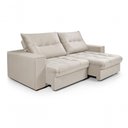 Ver imagem 2 de Sofá Cancún 2,90 3 Lugares Império Estofados Veludo Veludo Marfim 162