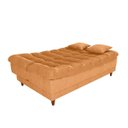 Ver imagem 4 de Sofá Cama Dora 2 Lugares para Sala de Visitas:bouclé Mostarda