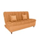 Ver imagem 2 de Sofá Cama Dora 2 Lugares para Sala de Visitas:bouclé Mostarda
