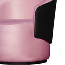 Ver imagem 3 de Poltrona Organica Beatriz Veludo Rosa Chiclete C/ Composê Corano Preto - Lm Decor