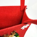Ver imagem 4 de Kit 2 Sacolas com Alça Feltro Decorado Natal Papai Noel e Rena 30cm - Master Christmas