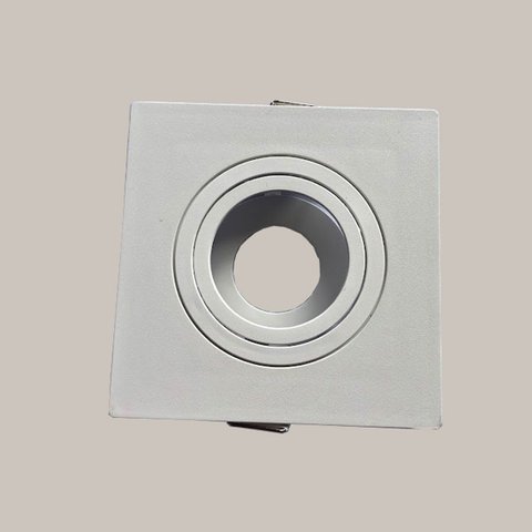 Spot Embutir Quadrado Direcionável Par20 Branco Save Energy