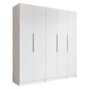 Ver imagem 2 de Guarda-roupa Modulado 200 Cm 5 Portas 2 Gavetas Branco Neo Madesa 02