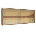 Ver imagem 1 de Armário Aéreo Madesa 2 Portas de Correr Vidro Reflex para Cozinhas Glamy, Lux e Reims - Rustic