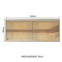 Ver imagem 3 de Armário Aéreo Madesa 2 Portas de Correr Vidro Reflex para Cozinhas Glamy, Lux e Reims - Rustic