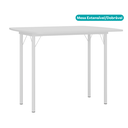 Ver imagem 2 de Mesa Dobrável Tampo Branco Tubos Brancos Carraro