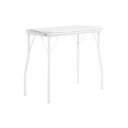 Ver imagem 1 de Mesa Dobrável Tampo Branco Tubos Brancos Carraro
