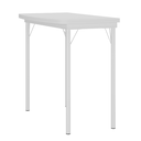 Ver imagem 1 de Mesa Dobrável Tampo Branco Tubos Brancos Carraro