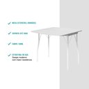 Ver imagem 3 de Mesa Dobrável Tampo Branco Tubos Brancos Carraro