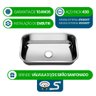 5 Cubas Pia Inox N1 47x30x17 Aço 430 Cozinha As Atacado Kit - 2