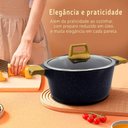Ver imagem 6 de Jogo de Panelas Cerâmica Antiaderente Florença Azul 8 Peças