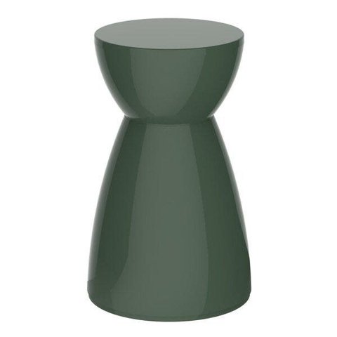 Banqueta Baixa Sem Encosto Polipropileno Para Jardim Proteção UV Verde Alecrim Rad