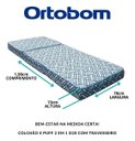 Ver imagem 3 de Colchão Dobrável Solteiro com Travesseiro de Brinde Ortobom