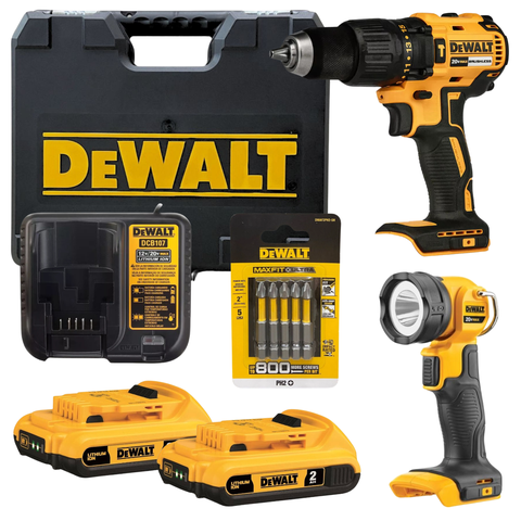 Parafusadeira de Impacto 20V DCD7781D2 + Lanterna DCL040