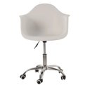 Ver imagem 3 de Cadeira com Rodízios com Apoio de Braços Branco