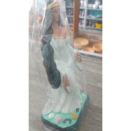 Imagem Iemanja Branca Mod 02 Escultura Gesso Estatua 20 Cm - 2