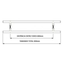 Ver imagem 6 de Puxador Inox Polido Luxo U Quadrado 84cm Todas Portas