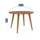 Ver imagem 2 de Mesa de Madeira Dani 110 Cm Madeira/cinamomo- Cimol