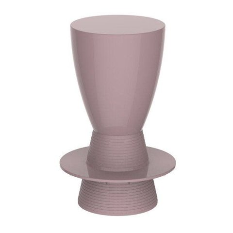 Banqueta em Polipropileno Tinn Rosa/Calla Rose