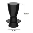Ver imagem 3 de Banqueta em Polipropileno Tinn Cinza/Mushroom