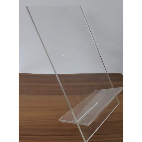 Suporte Aparador para Livro em Acrílico