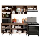 Ver imagem 3 de Cozinha Compacta 4 peças Balcão com Tampo Barcelona Poliman Móveis