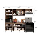 Ver imagem 5 de Cozinha Compacta 4 peças Balcão com Tampo Barcelona Poliman Móveis