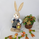 Ver imagem 2 de Coelha Páscoa em Palha e Sisal